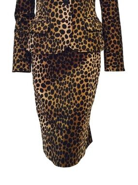 Moschino Cheap And Chic Animal Print Pencil Skirt Sz S